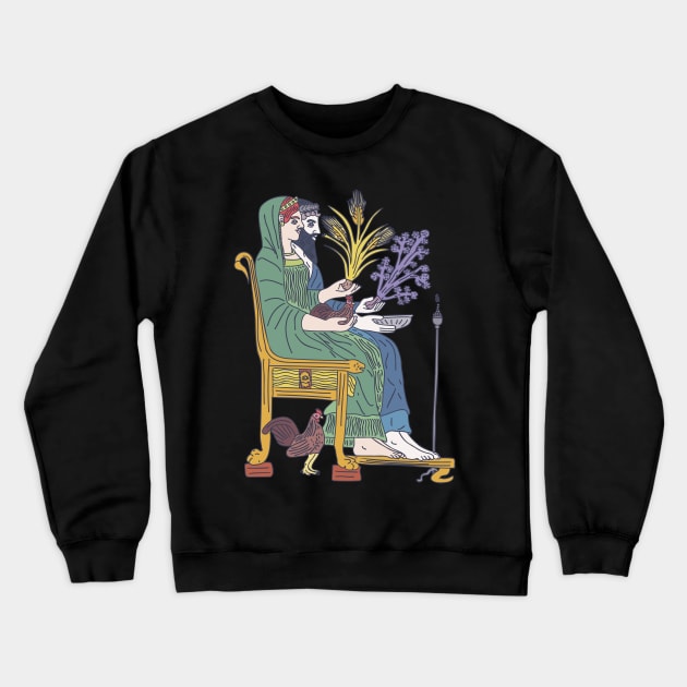 Persephone - Queen of the Underworld with Hades Crewneck Sweatshirt by DeWinnes